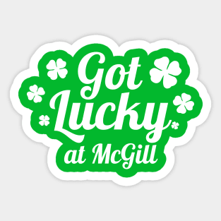 Got Lucky at McGill Sticker